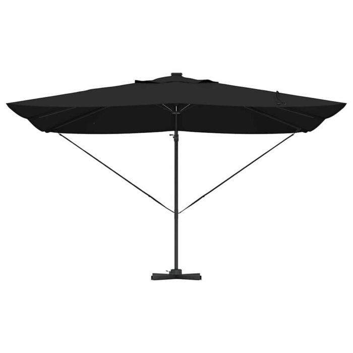 Ομπρέλα ηλίου με φώτα λωρίδας LED Μαύρο 352 x 251 x 265 εκ. - Image 6