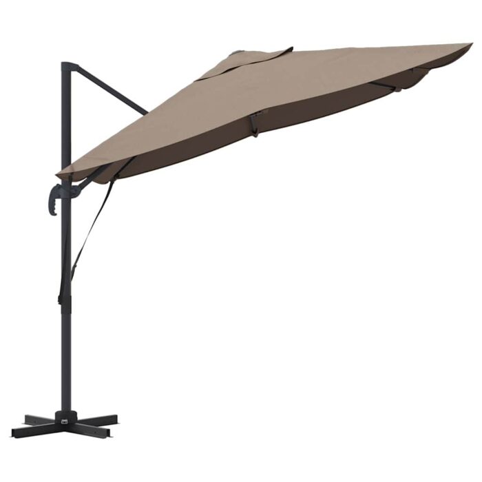 Ομπρέλα ηλίου Taupe 351 x 250 x 260 εκ - Image 6