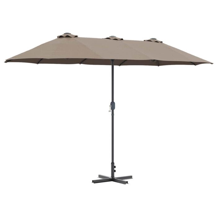 Ομπρέλα Κήπου Taupe 370 x 197 x 239 εκ. - Image 2