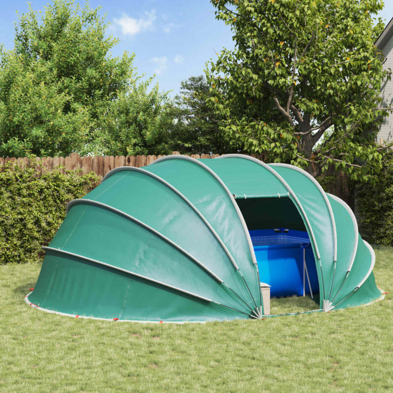 vidaXL Σκηνή πισίνας τύπου θόλου 1 538 x 440 x 204 εκ. Θαλασσί