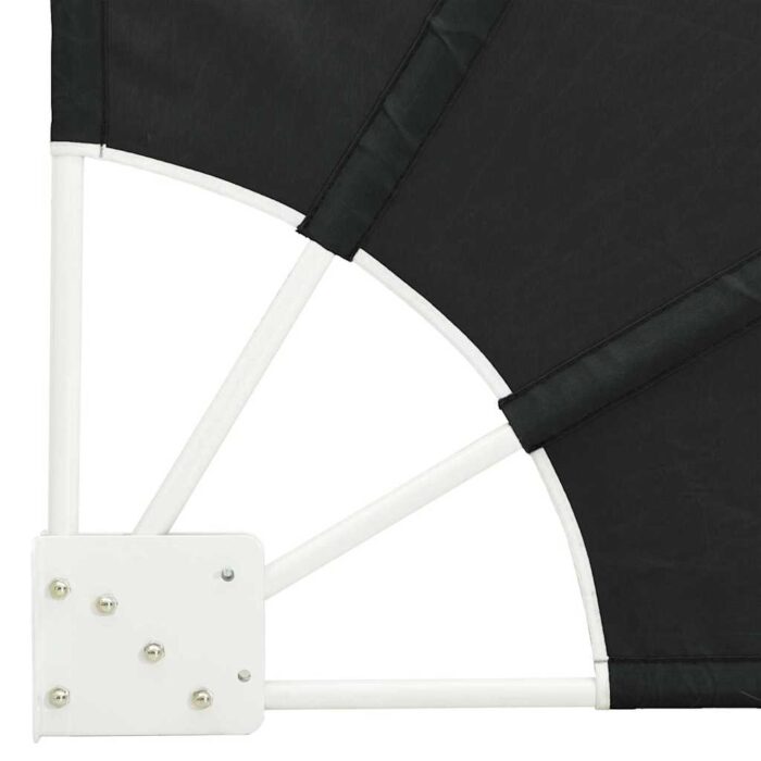 Αδιάφανο σκίαστρο μπαλκονιού 140 x 140 cm Πολυεστέρας Ανθρακί - Image 7