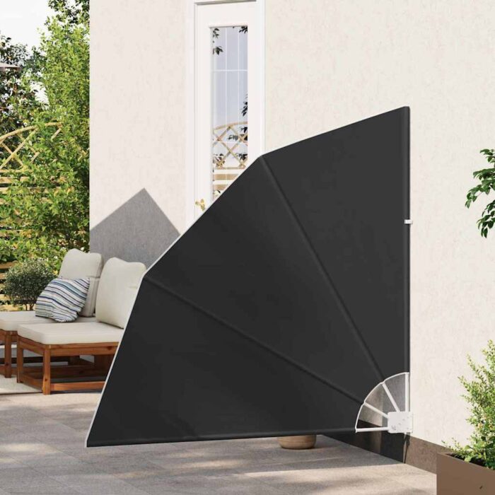 Αδιάφανο σκίαστρο μπαλκονιού 140 x 140 cm Πολυεστέρας Ανθρακί - Image 3