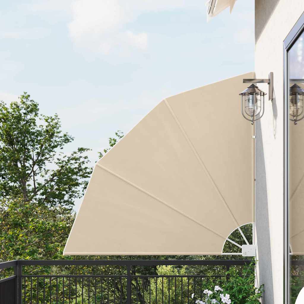vidaXL Αδιάφανο σκίαστρο μπαλκονιού 140 x 140 cm Πολυεστέρας Μπεζ vidaXL Αδιάφανο σκίαστρο μπαλκονιού 140 x 140 cm Πολυεστέρας Μπεζ