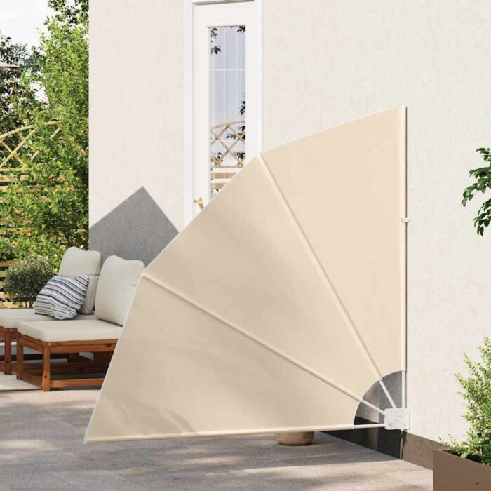 Αδιάφανο σκίαστρο μπαλκονιού 140 x 140 cm Πολυεστέρας Μπεζ - Image 3