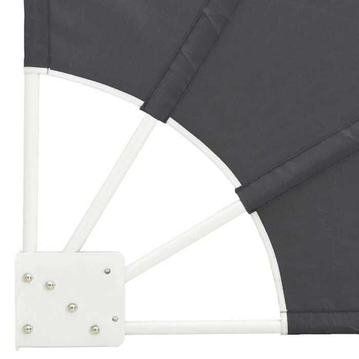 Αδιάφανο σκίαστρο μπαλκονιού 140 x 140 cm Πολυεστέρας Μαύρο - Image 7