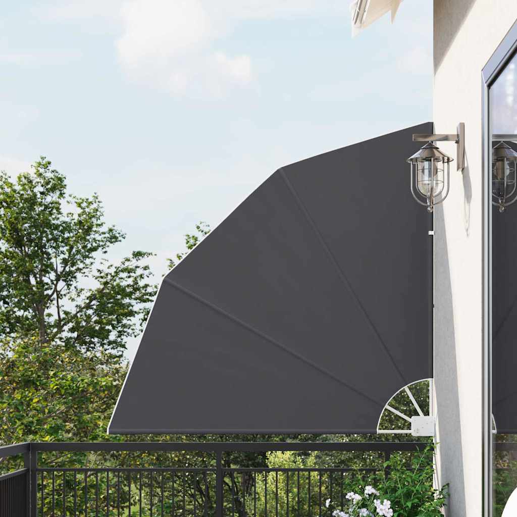 vidaXL Αδιάφανο σκίαστρο μπαλκονιού 140 x 140 cm Πολυεστέρας Μαύρο vidaXL Αδιάφανο σκίαστρο μπαλκονιού 140 x 140 cm Πολυεστέρας Μαύρο