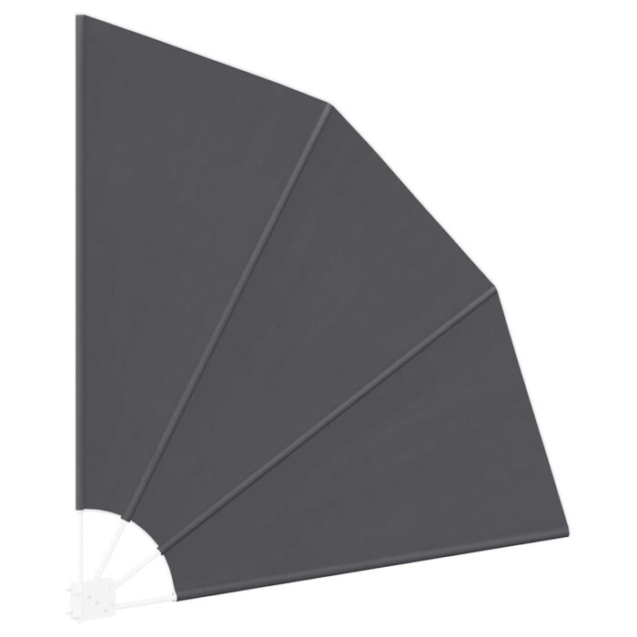 Αδιάφανο σκίαστρο μπαλκονιού 140 x 140 cm Πολυεστέρας Μαύρο - Image 5