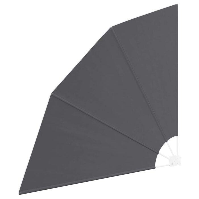 Αδιάφανο σκίαστρο μπαλκονιού 140 x 140 cm Πολυεστέρας Μαύρο - Image 4