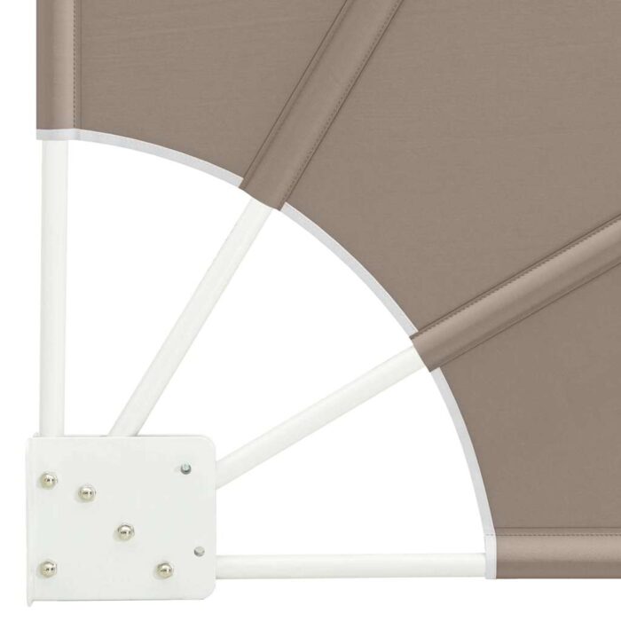 Αδιάφανο σκίαστρο μπαλκονιού 140 x 140 cm Πολυεστέρας Taupe - Image 7