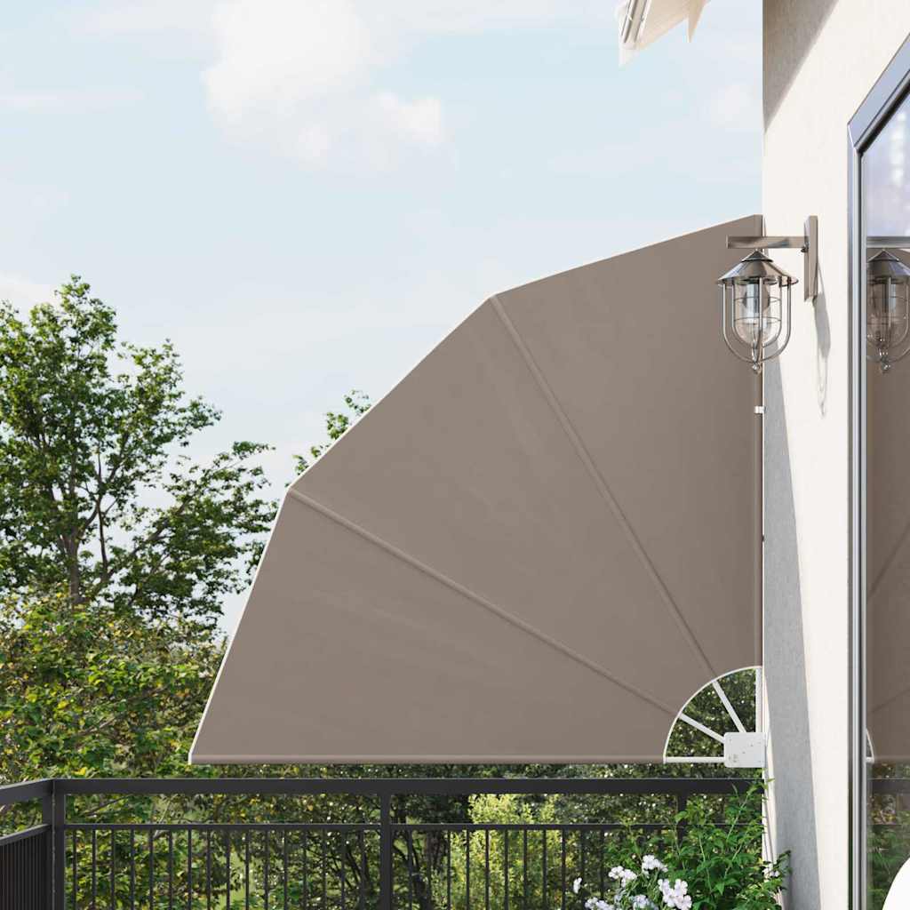 vidaXL Αδιάφανο σκίαστρο μπαλκονιού 140 x 140 cm Πολυεστέρας Taupe vidaXL Αδιάφανο σκίαστρο μπαλκονιού 140 x 140 cm Πολυεστέρας Taupe