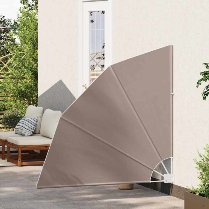Αδιάφανο σκίαστρο μπαλκονιού 140 x 140 cm Πολυεστέρας Taupe - Image 3