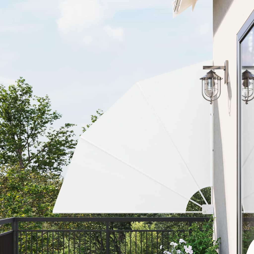 vidaXL Αδιάφανο σκίαστρο μπαλκονιού 140 x 140 cm Πολυεστέρας Λευκό vidaXL Αδιάφανο σκίαστρο μπαλκονιού 140 x 140 cm Πολυεστέρας Λευκό