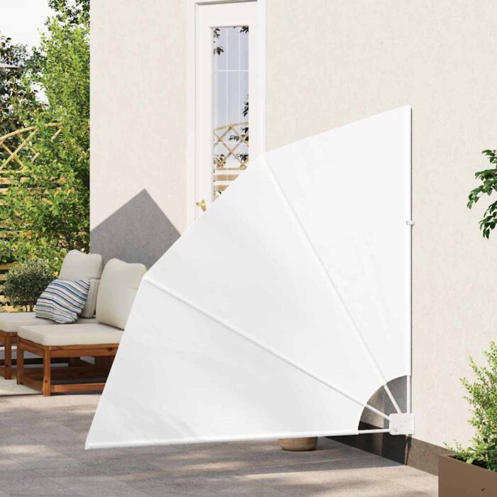 Αδιάφανο σκίαστρο μπαλκονιού 140 x 140 cm Πολυεστέρας Λευκό - Image 3