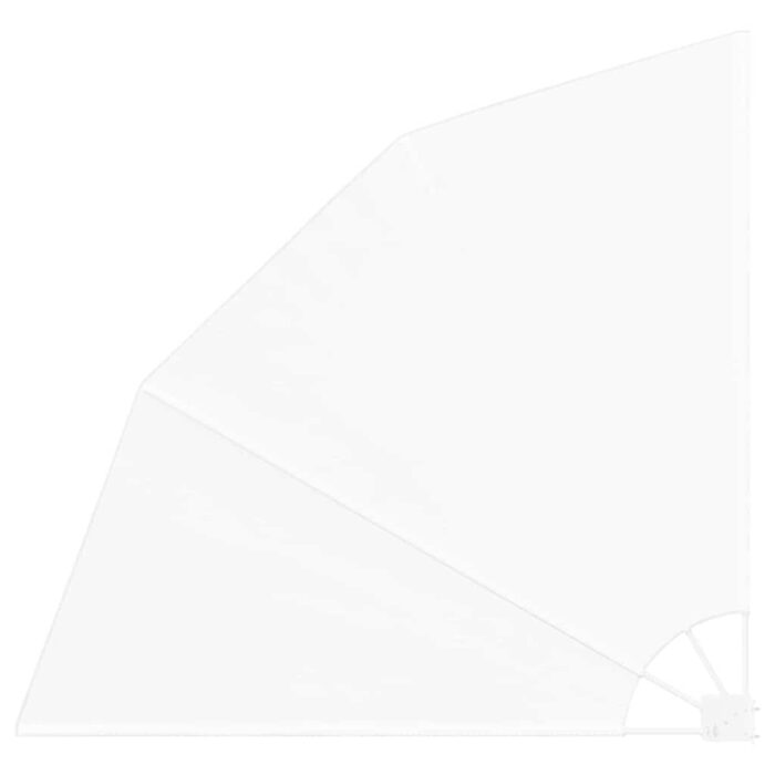 Αδιάφανο σκίαστρο μπαλκονιού 140 x 140 cm Πολυεστέρας Λευκό - Image 2
