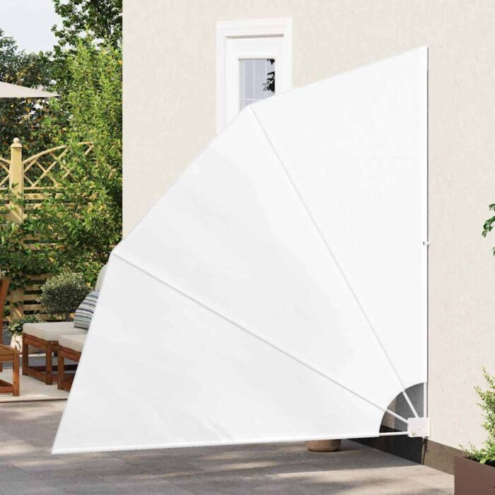 Αδιάφανο σκίαστρο μπαλκονιού 210 x 210 cm Πολυεστέρας Λευκό - Image 3