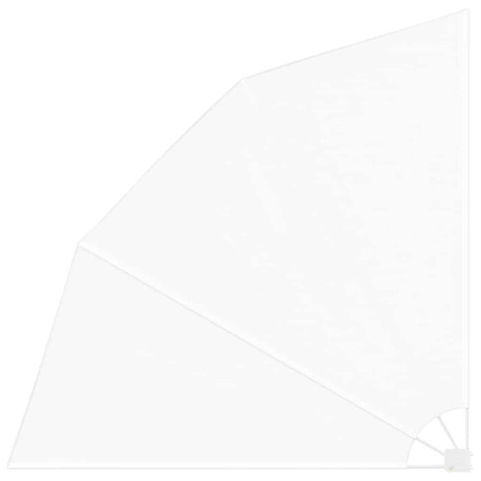 Αδιάφανο σκίαστρο μπαλκονιού 210 x 210 cm Πολυεστέρας Λευκό - Image 2