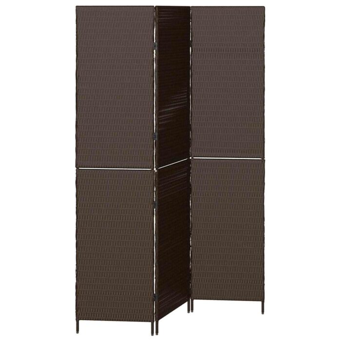 Διαχωριστικό Δωματίου Καφέ 146 x 180 εκ. συνθετικό ρατάν - Image 2