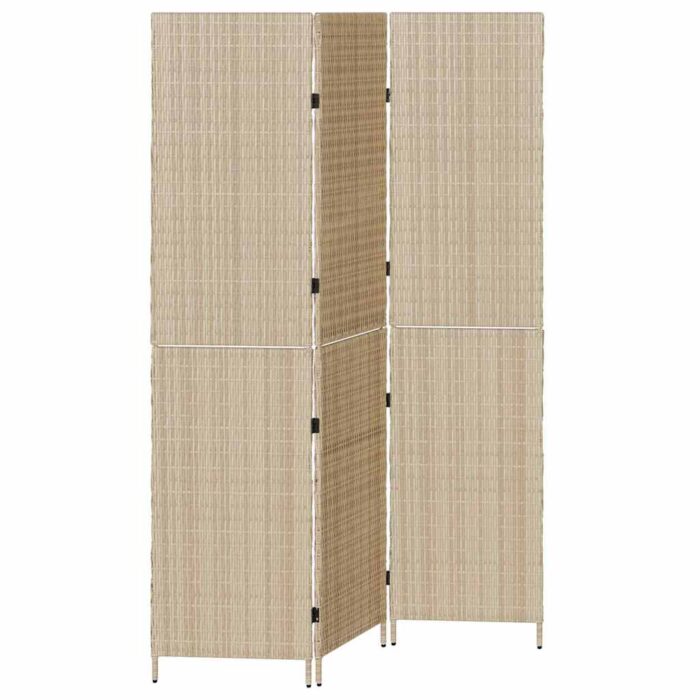 Διαχωριστικό Δωματίου Μπεζ 147 x 180 cm συνθετικό ρατάν - Image 2