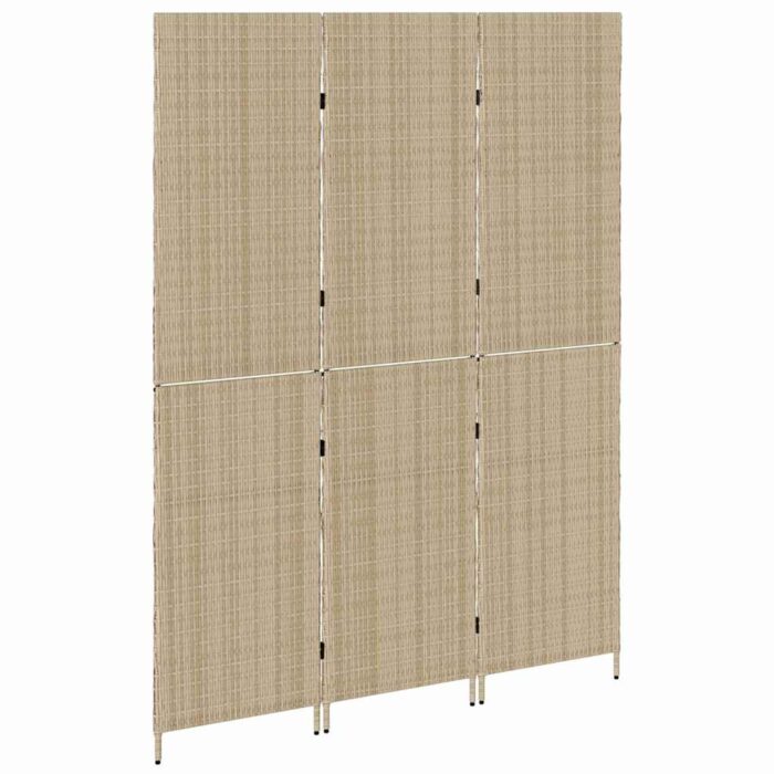 Διαχωριστικό Δωματίου Μπεζ 147 x 180 cm συνθετικό ρατάν - Image 4