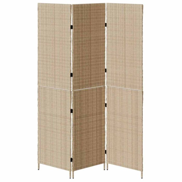 Διαχωριστικό Δωματίου Μπεζ 147 x 180 cm συνθετικό ρατάν - Image 5