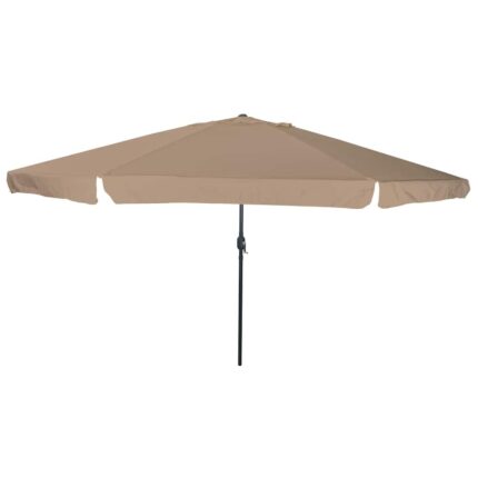 vidaXL Ομπρέλα Κήπου Taupe 394 x 394 x 248 εκ Πολυεστέρας και Χάλυβας