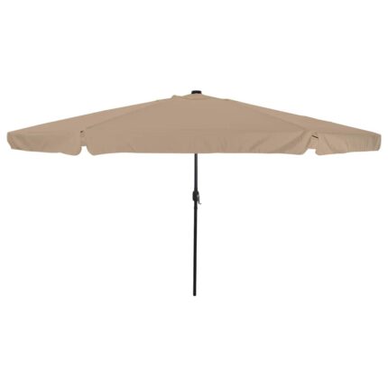 vidaXL Ομπρέλα Κήπου Taupe 395 x 395 x 245 εκ. Πολυεστέρας