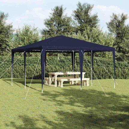vidaXL Σκηνή Πάρτυ Μπλε 400 x 400 x 266 εκ Πολυαιθυλένιο και Ατσάλι