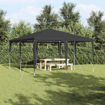 vidaXL Σκηνή Πάρτυ Ανθρακί 400 x 400 x 266 εκ Πολυαιθυλένιο και Ατσάλι