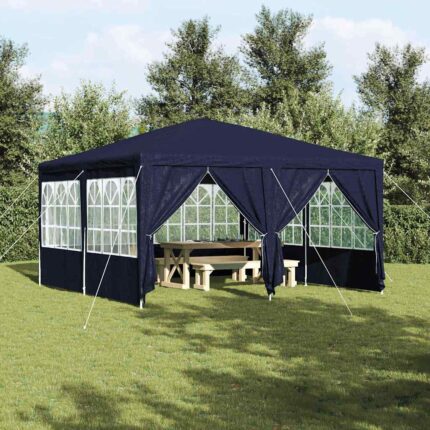 vidaXL Σκηνή Πάρτυ Μπλε 400 x 400 x 266 εκ Πολυαιθυλένιο