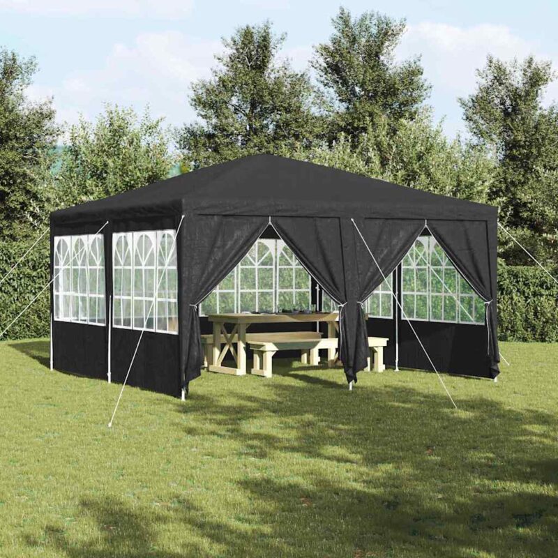 vidaXL Σκηνή Πάρτυ Ανθρακί 400 x 400 x 266 εκ Πολυαιθυλένιο