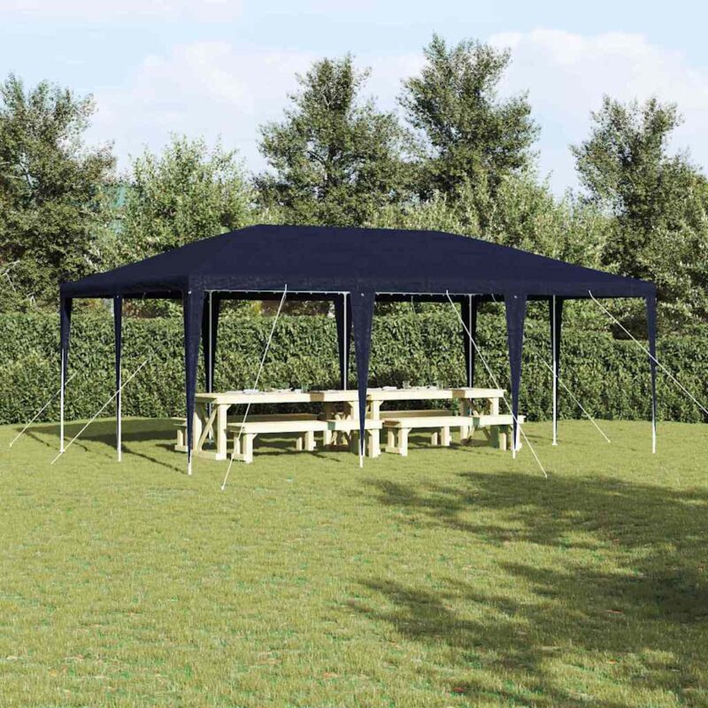 vidaXL Σκηνή Πάρτυ Μπλε 600 x 400 x 266 εκ Πολυαιθυλένιο και Ατσάλι