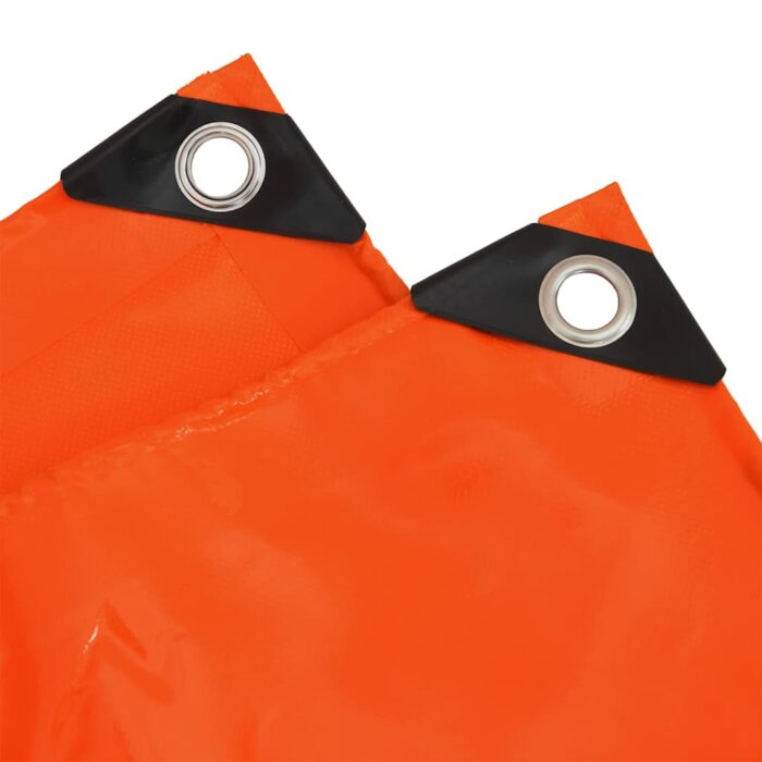 Τέντα 650g / m² Πορτοκαλί 4 x 7 m Καμβάς με επικάλυψη PVC - Image 5