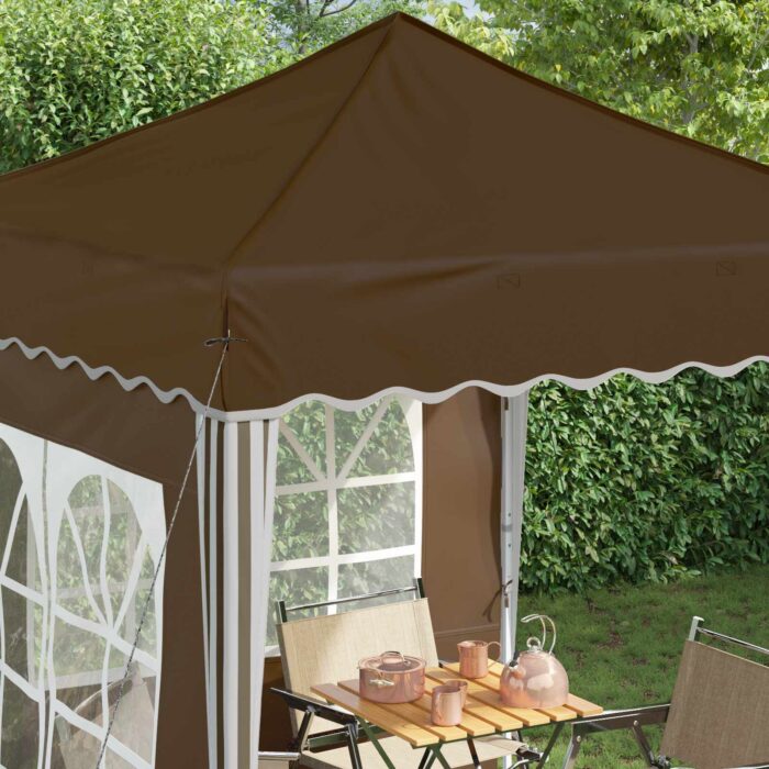 Αυτοσχέδιο Μόρφωση 195 x 195 x 245 εκ. Taupe Ύφασμα Όξφορντ - Image 4