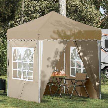 vidaXL Αυτοσχέδιο Μόρφωση 195 x 195 x 245 εκ. Κρεμ Ύφασμα Όξφορντ