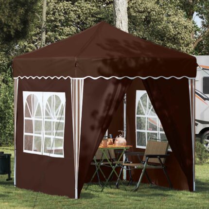 vidaXL Αυτοσχέδιο Μόρφωση 195 x 195 x 245 εκ. Καφέ Ύφασμα Όξφορντ