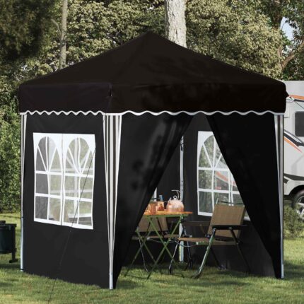 vidaXL Αυτοσχέδιο Μόρφωση 195 x 195 x 245 εκ. Μαύρο Ύφασμα Όξφορντ