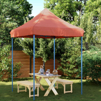 vidaXL Σκηνή Πάρτυ Τερακότα 200 x 200 x 306 εκ. Ύφασμα Όξφορντ