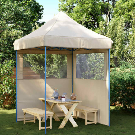 vidaXL Σκηνή Πάρτυ Μπεζ 200 x 200 x 306 εκ. Ύφασμα Όξφορντ