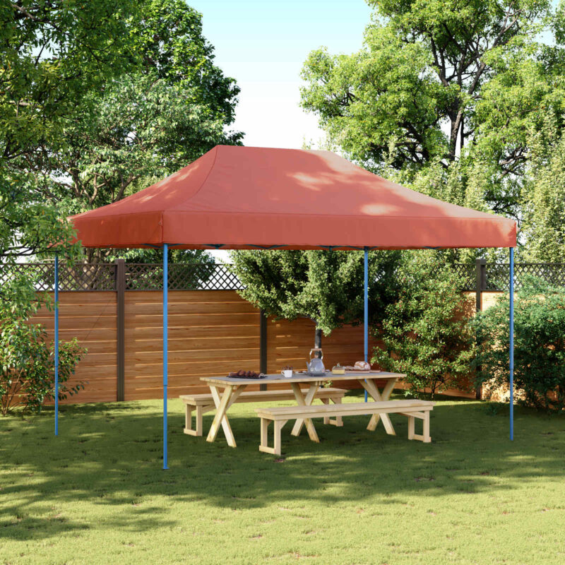 vidaXL Σκηνή Πάρτυ Τερακότα 279 x 410 x 315 εκ. Ύφασμα Όξφορντ