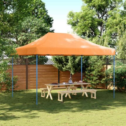 vidaXL Σκηνή Πάρτυ Πορτοκαλί 279 x 410 x 315 εκ. Ύφασμα Όξφορντ