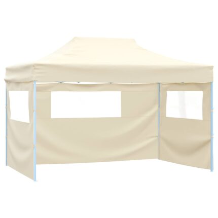 vidaXL Σκηνή Πάρτυ Κρεμ 280 x 410 x 315 εκ. Ύφασμα Όξφορντ