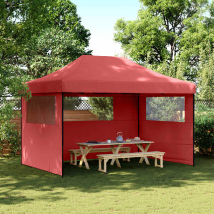 vidaXL Σκηνή Πάρτυ Μπορντό 279 x 410 x 315 εκ. Ύφασμα Όξφορντ