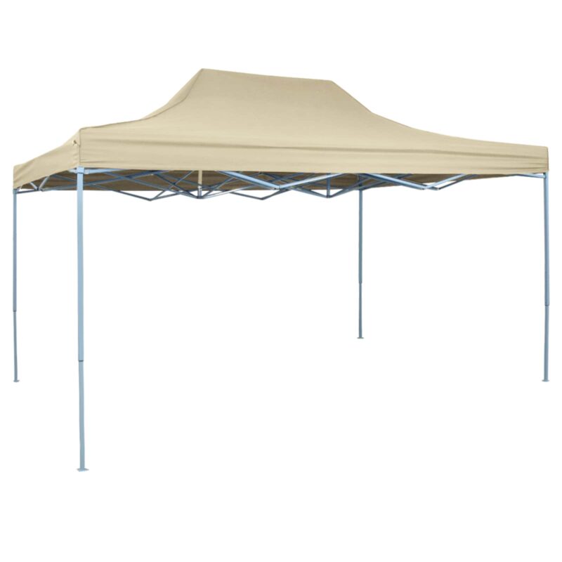 vidaXL Σκηνή Πάρτυ Κρεμ 291 x 431 x 315 εκ. Ύφασμα Όξφορντ