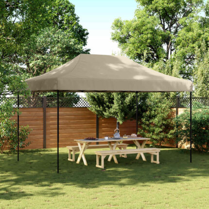 vidaXL Σκηνή Πάρτυ Taupe 292 x 440 x 315 εκ. Ύφασμα Όξφορντ