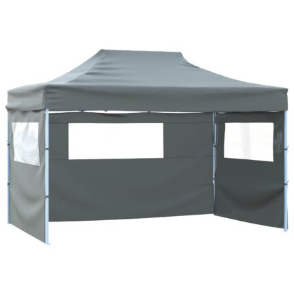 vidaXL Σκηνή Πάρτυ Ανθρακί 291 x 431 x 315 εκ. Ύφασμα Όξφορντ