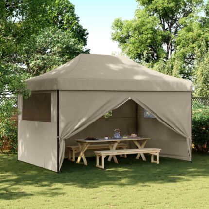 vidaXL Σκηνή Πάρτυ Taupe 292 x 440 x 315 εκ. Ύφασμα Όξφορντ