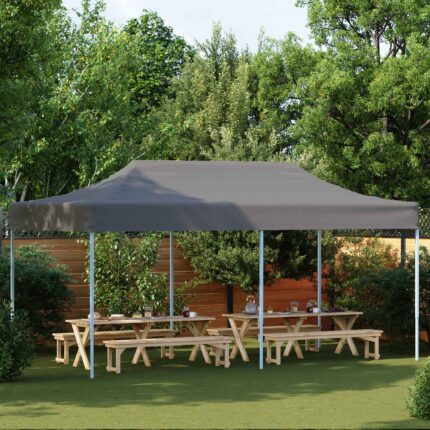 vidaXL Σκηνή Πάρτυ Ανθρακί 291 x 580 x 315 εκ Ύφασμα Όξφορντ