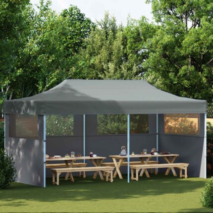 vidaXL Σκηνή Πάρτυ Ανθρακί 291 x 580 x 315 εκ Ύφασμα Όξφορντ