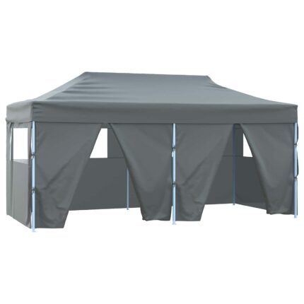 vidaXL Σκηνή Πάρτυ Ανθρακί 291 x 580 x 315 εκ Ύφασμα Όξφορντ
