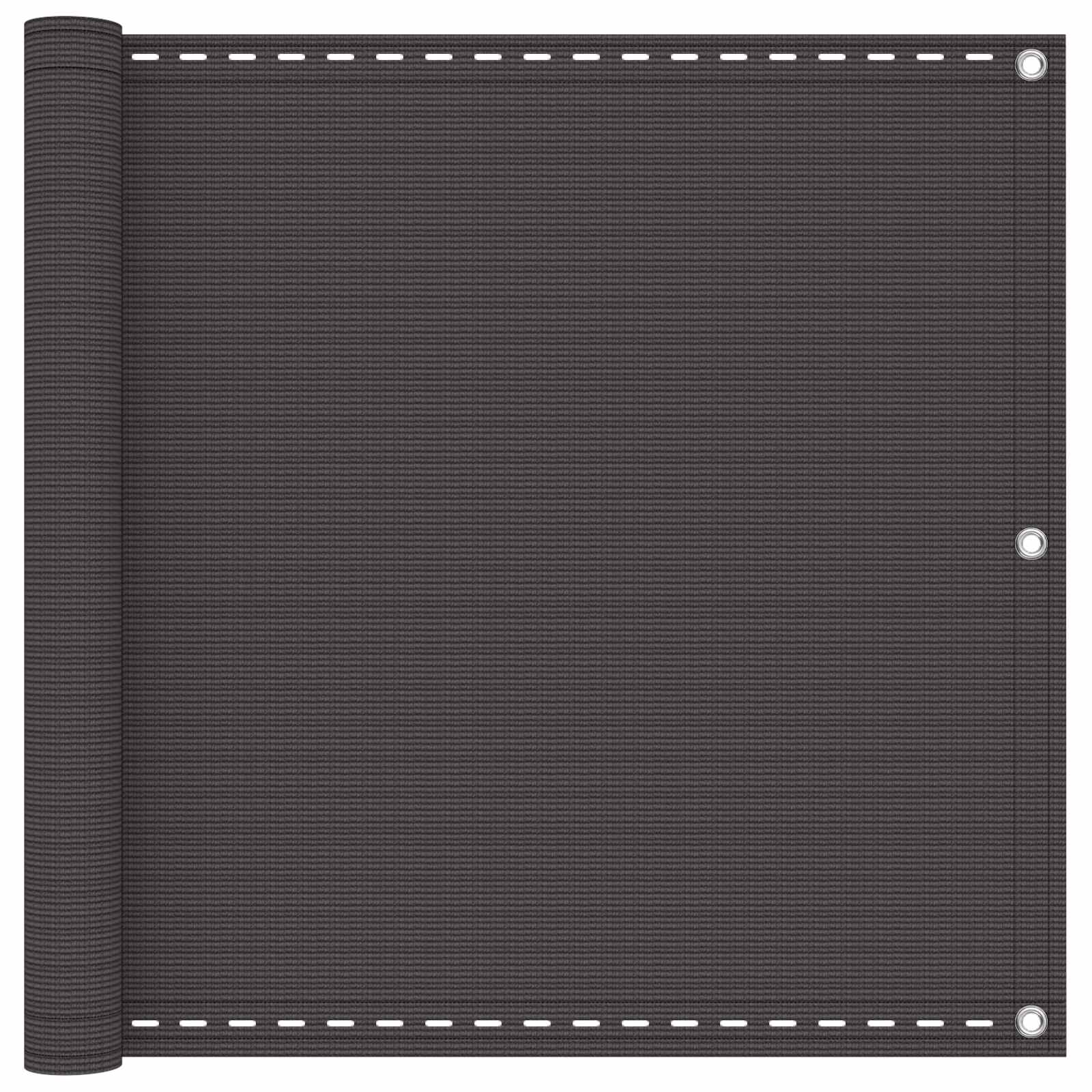 vidaXL Οθόνη Μπαλκονιού Ανθρακί 75 x 1000 cm HDPE και Αλουμίνιο vidaXL Οθόνη Μπαλκονιού Ανθρακί 75 x 1000 cm HDPE και Αλουμίνιο